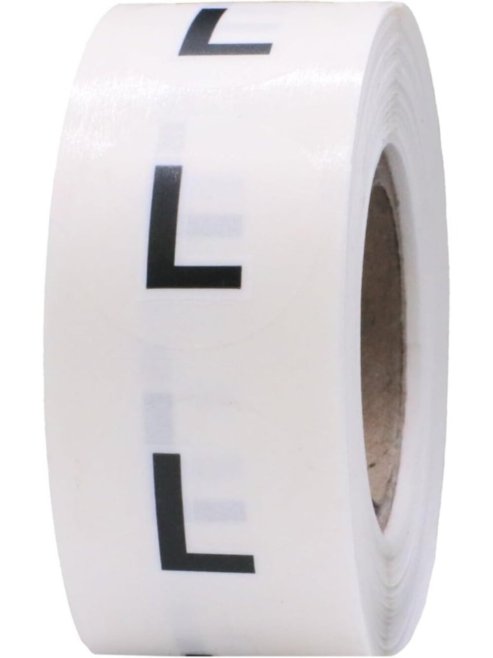 Large Clear Clothing Size Stickers - 3/4 Inch Round Labels for Apparel